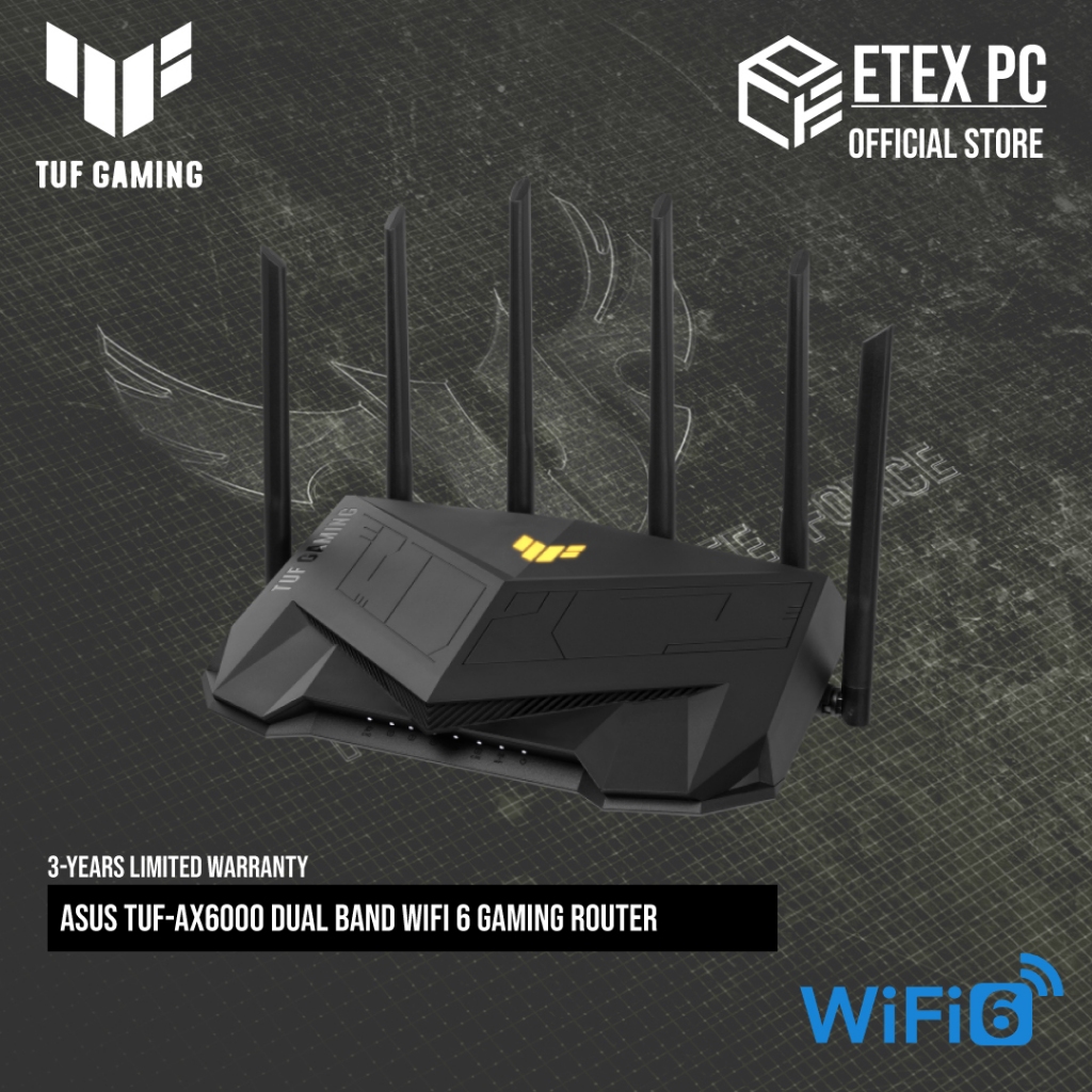 ASUS TUF-AX6000 Dual Band WiFi 6 Gaming Router # TUF-AX6000 | Shopee ...