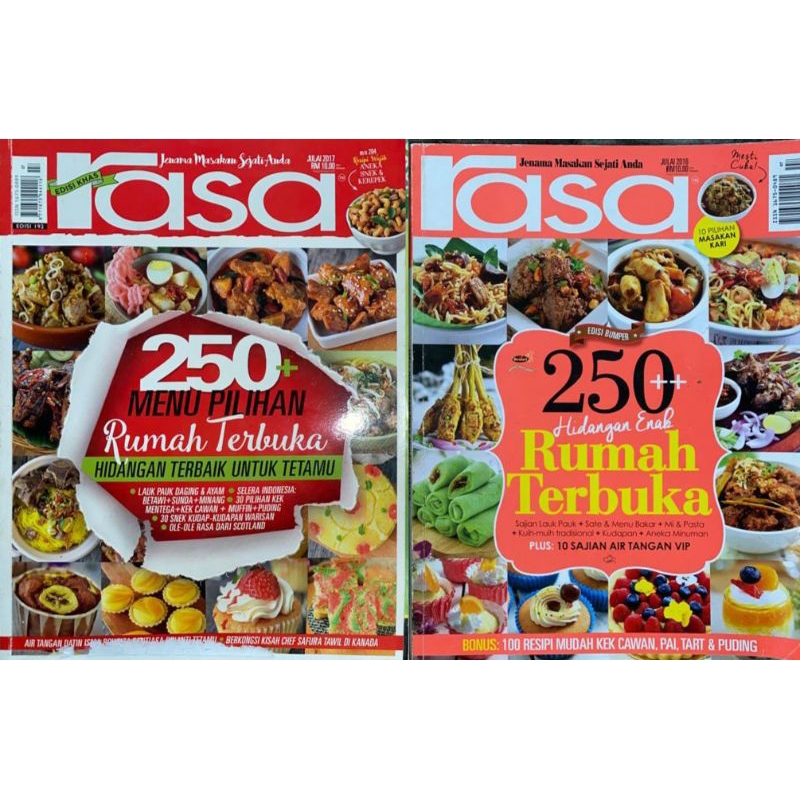 Majalah Preloved: RASA (250 MENU PILIHAN RUMAH TERBUKA) | Shopee Malaysia