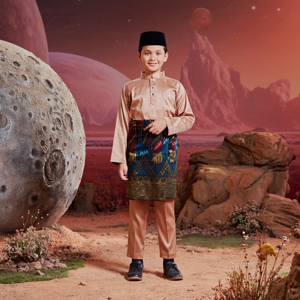 TEMA EARTH TONE - BAJU MELAYU KIDS 2024 | Shopee Malaysia