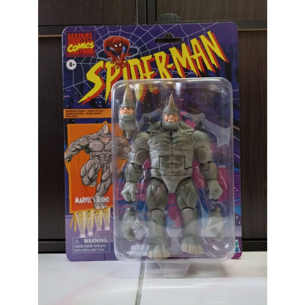 Marvel Legends Retro Spider Man Animated Rhino | Shopee Malaysia