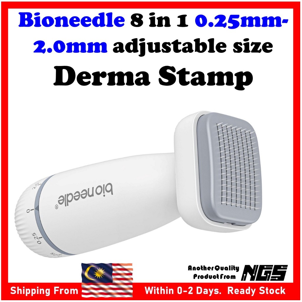 ORIGINAL bioneedle 8in1 0.25mm-2.00mm 120 stainless steel microneedling ...