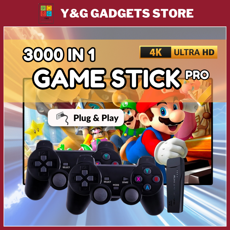 Video Game With 3000 Classic Retro Game Console Wireless Video 2.4G ...