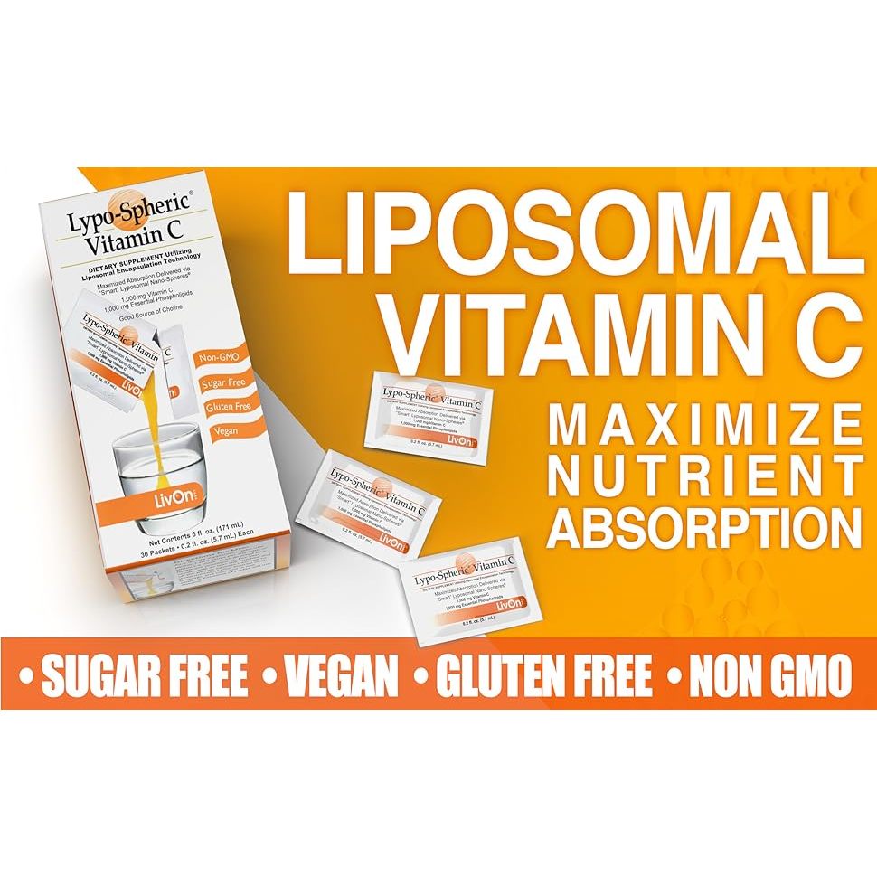 LIVON LABS Lypo-Spheric VITAMIN C liposomal from USA. Best immune anti age  support