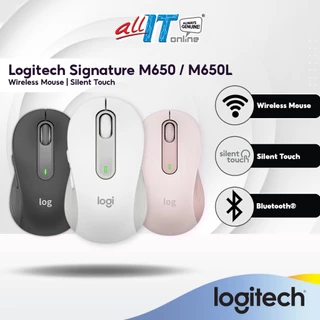 Logitech Signature M650 / M650 L  Wireless Mouse | Silent Touch | Bluetooth Mouse | Silent Clicks