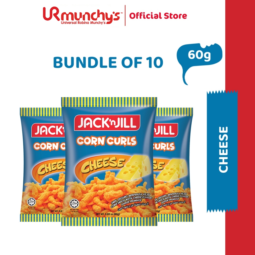 Jack ‘n Jill Corn Curls Cheese 60g x 10 Shopee Malaysia