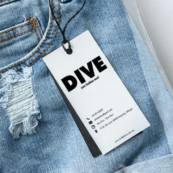 Custom Tag Label with Punch Hole (Printing Only & String Not Include ...
