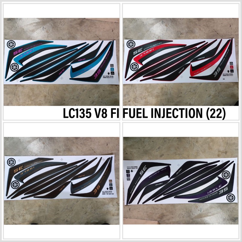 YAMAHA 135LC NEW V8 LC135 V8 FI FUEL INJECTION ( 22 ) BODY COVER SET ...