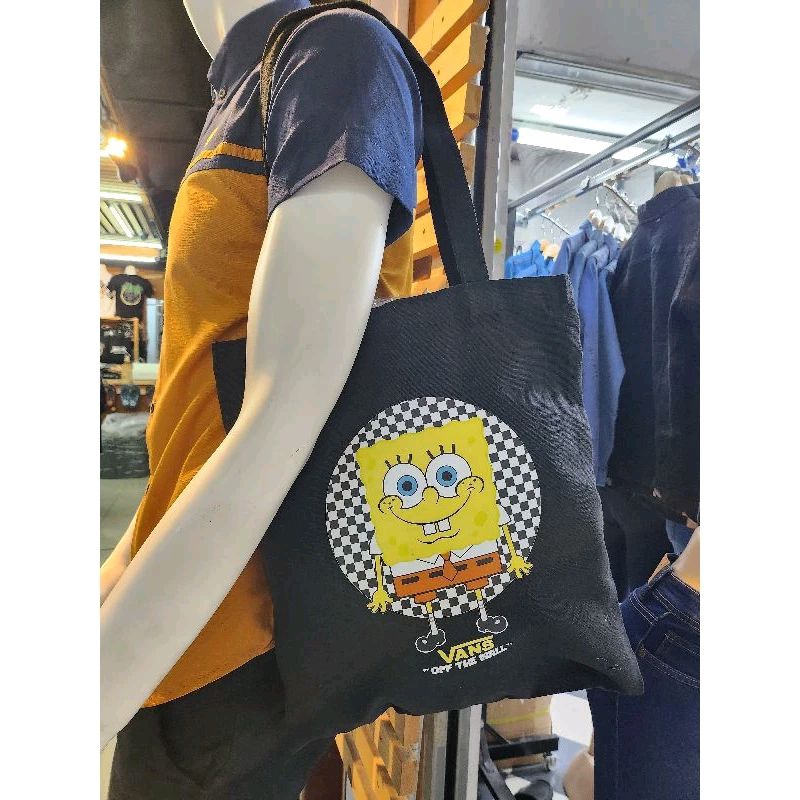 Canvas Tote Bag Street Design Vans Off The Wall Shopee Malaysia