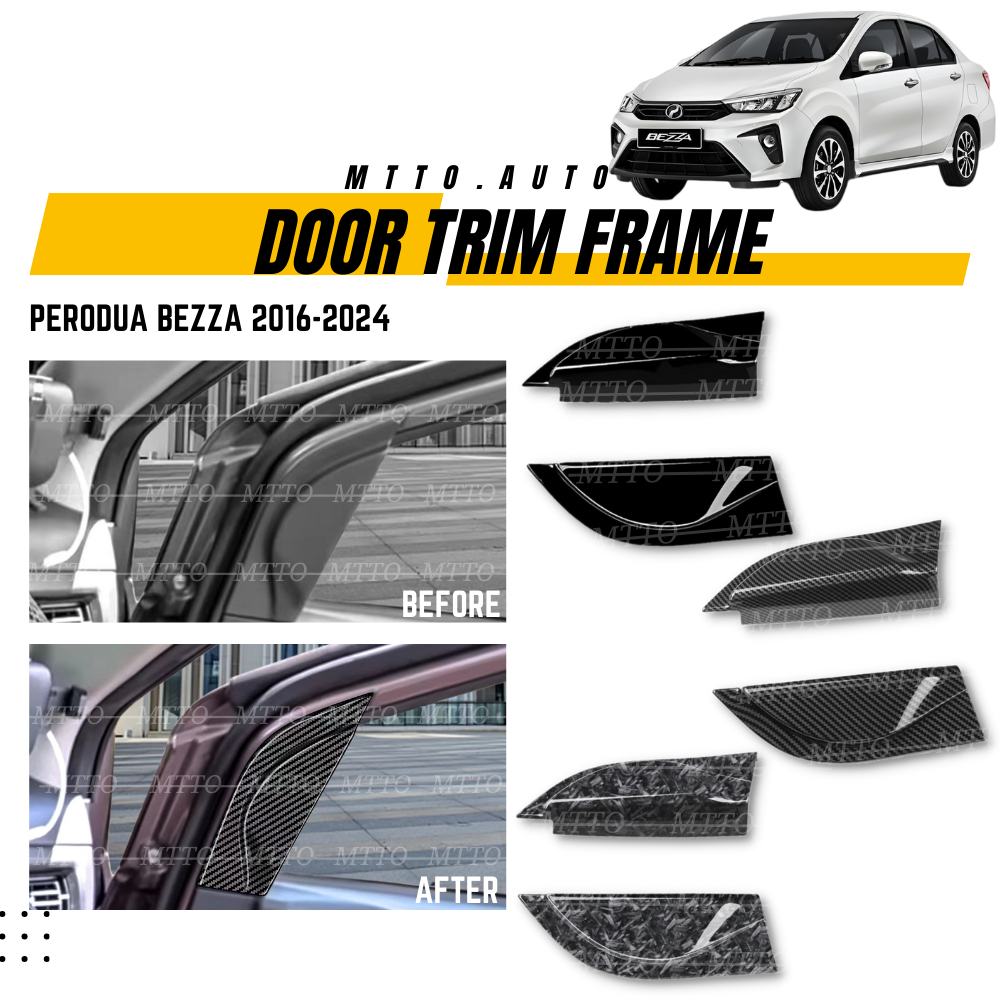 MTTO Perodua Bezza 2016-2022 Interior Car Door Trim Frame Cover ...