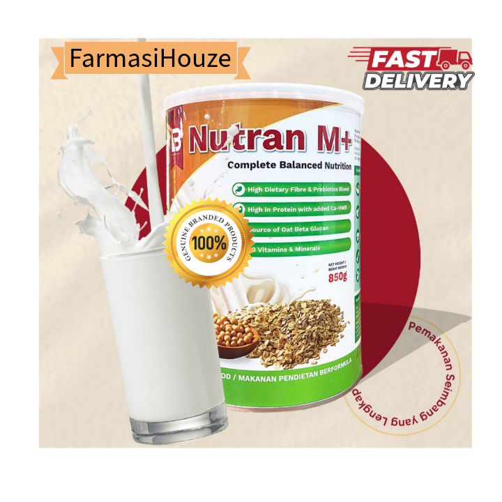 Nutran M+ Perasa Vanilla [Complete Balanced Nutrition] 850g- 1 TIN ...
