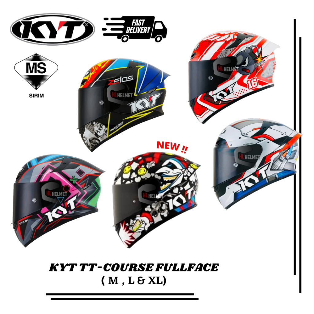 KYT TT COURSE SERIES HELMET FULL FACE ( XAVIER SIMEON / SUPER MARIO ...