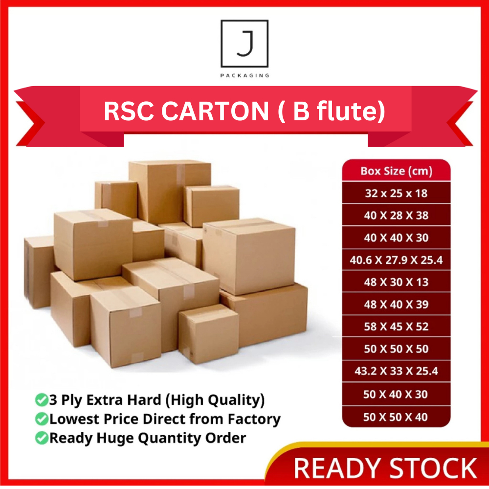 J Packaging RSC Box Packaging Box Die Cut Box Gift Box Paper Box Kotak Pembungkusan Kotak