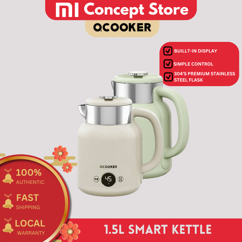 Xiaomi OCOOKER 1.5L Smart Kettle (Built-in display , Simple control ...
