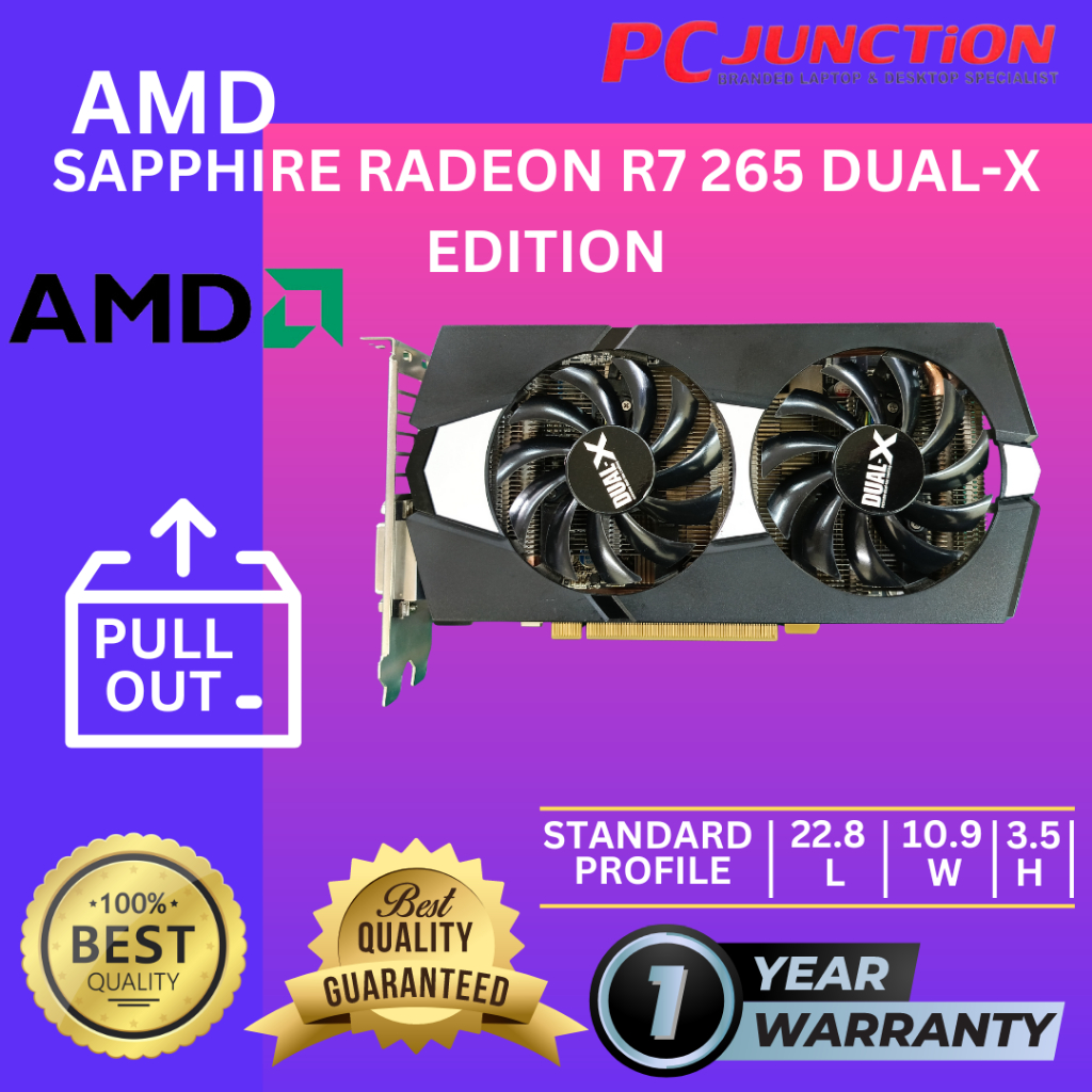AMD SAPPHIRE RADEON R7 265 DUALX EDITION GRAPHIC CARDS 2GB GDDR5 Shopee Malaysia