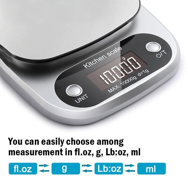 MiMi 10kg LCD Digital Scale Digital Kitchen Scale Penimbang Digital ...