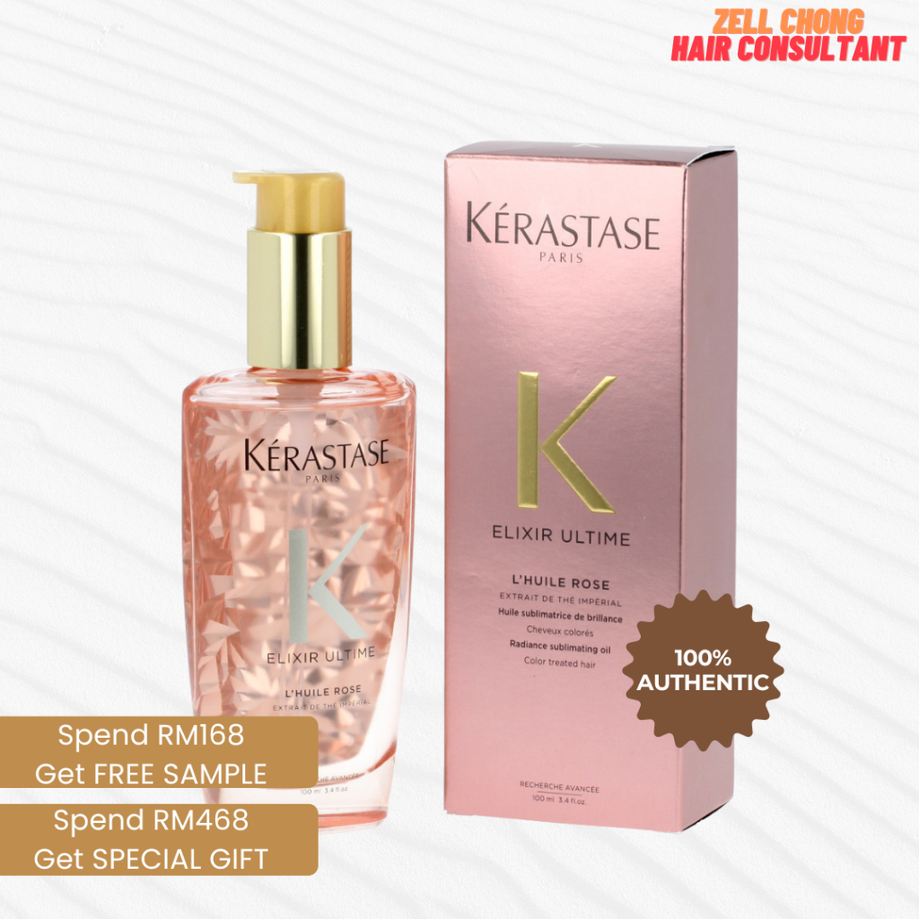 Kérastase Elixir Ultime Rose Hair Oil For Colour Hair 100ML | Shopee ...