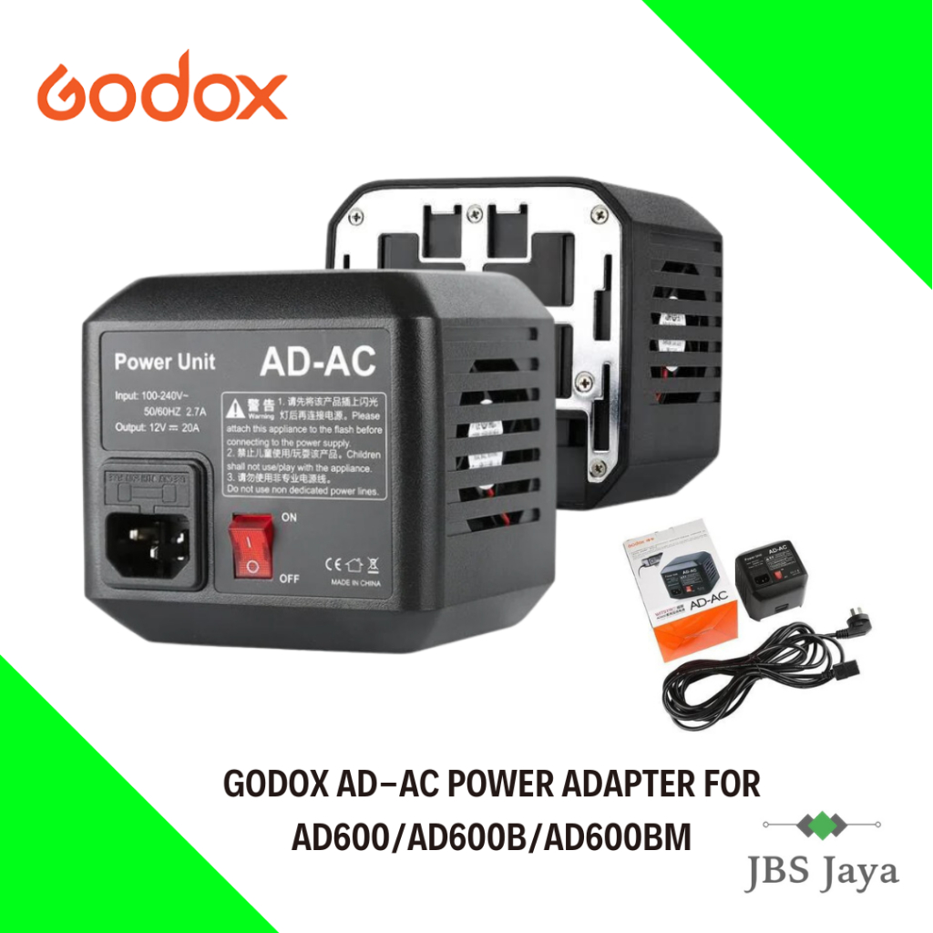 GODOX AD-AC Netzteil Mit 5m Kabel Für AD600 Blitzgeräte