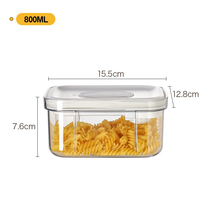 Food Storage Stackable Extra Airtight Easy Open Lock Lid Dry Leak Proof ...