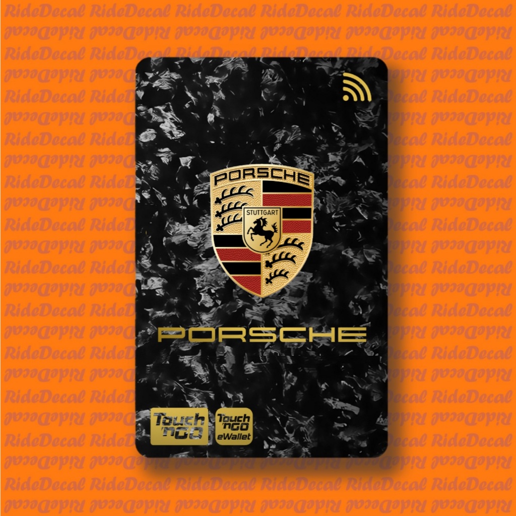 Forged Carbon SUPERCAR STICKER FOR T*G TNG Card TOUCH N GO NFC Card ...