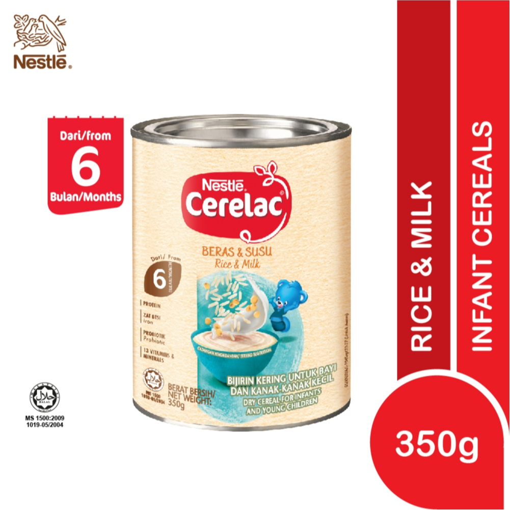 CERELAC Infant Cereals Rice & Milk 350g / CERELAC Bijirin Kering Beras ...