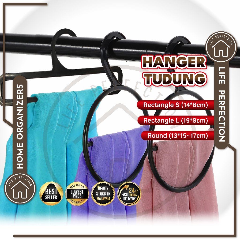 Hanger Tudung Scarf Hanger Round Tudung Hanger Bulat Muslimah Tudung ...