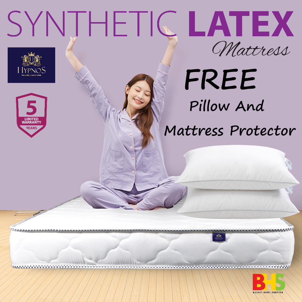 【DIRECT FACTORY】HYPNOS 4" Synthetic Latex Mattress Tilam Bujang *HIGH