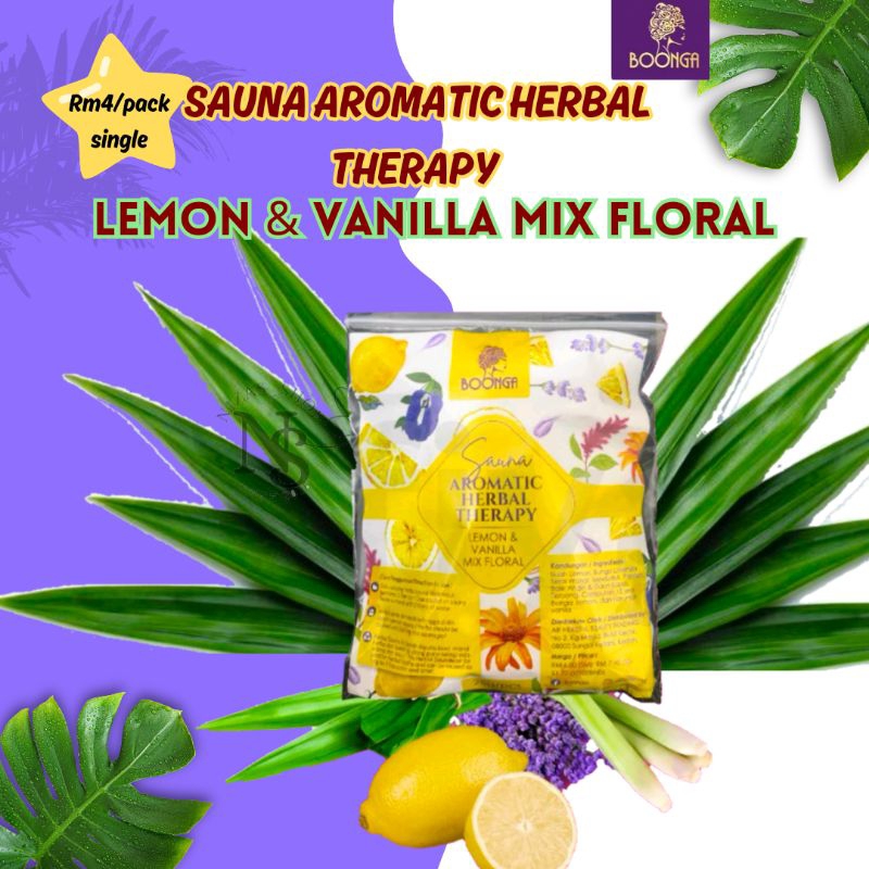 Boonga Sauna Aromatic Herbal Therapy Lemon Vanilla | Herbal Sauna MAK ...