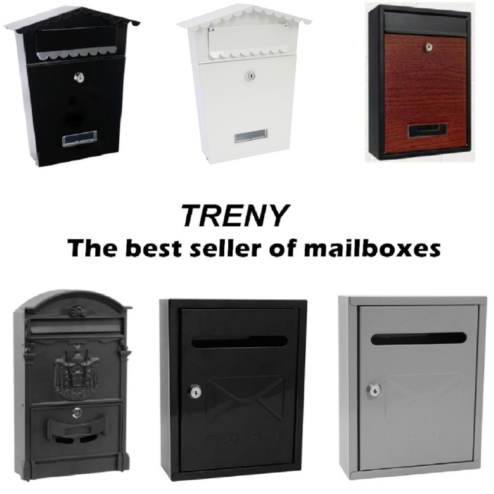 TRENY Japan Mail Box Post Letter Box/ Iron Mail Box/ Mailbox/ Letterbox ...