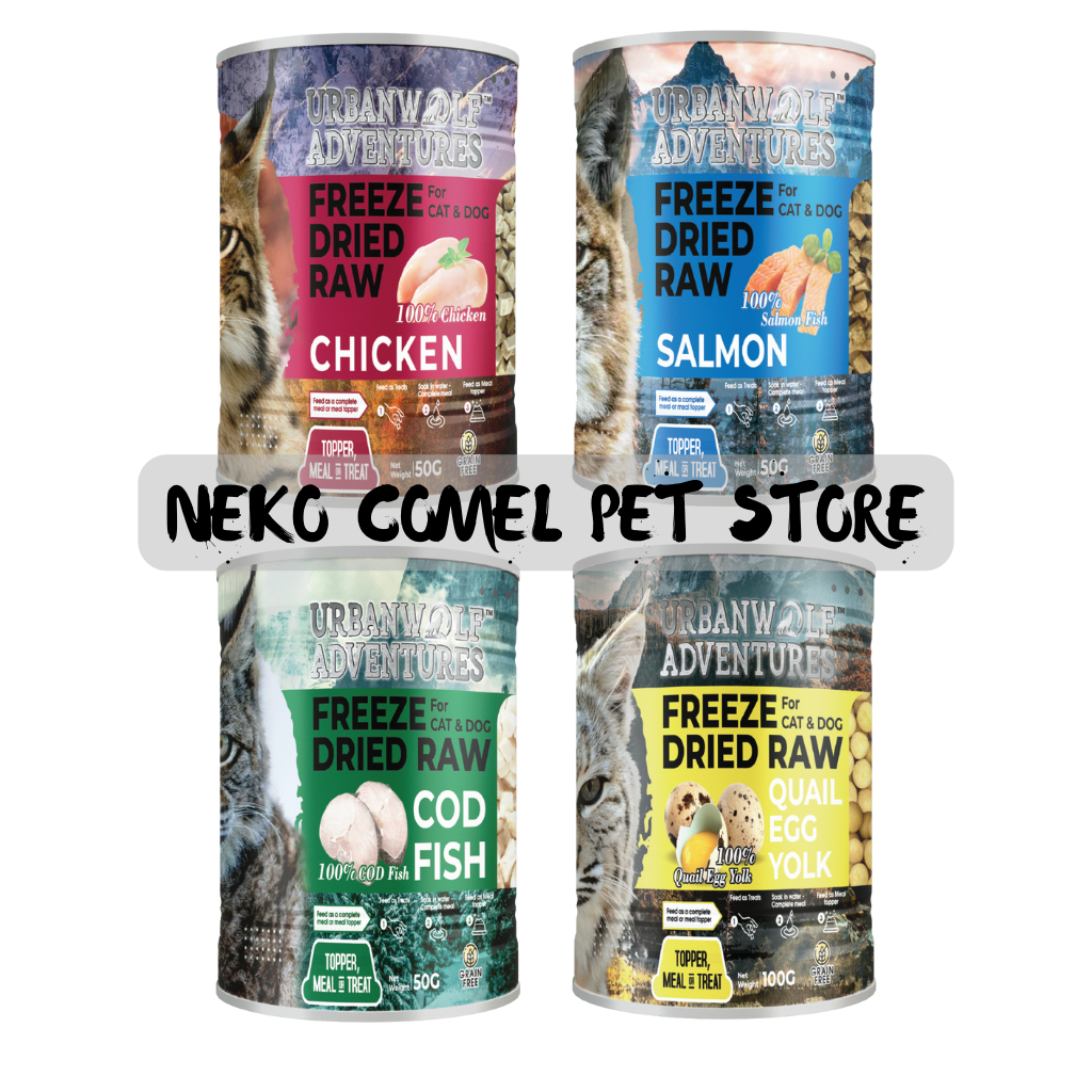 UrbanWolf Adventures Freeze Dried Raw for Cat&Dog (Quail Egg Yolk