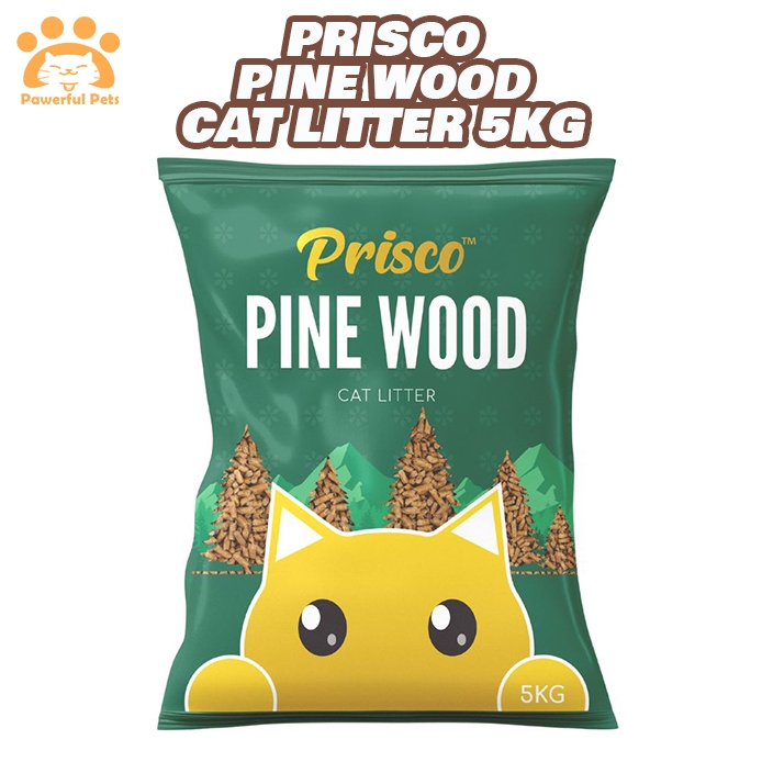 PRISCO PINE WOOD 5kg Cat Litter Pallet Pasir Kucing Kayu Odour Control