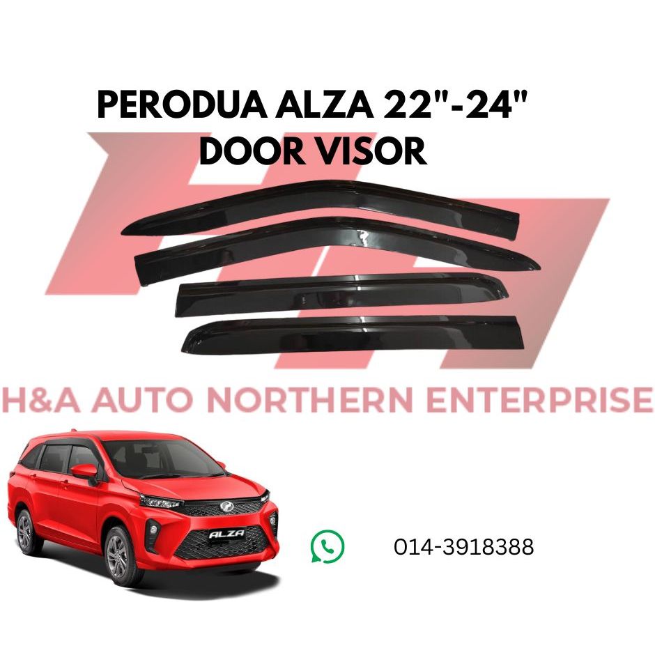 Perodua Alza 2022-2024 Door Visor Air Press With ALZA Word | Shopee ...