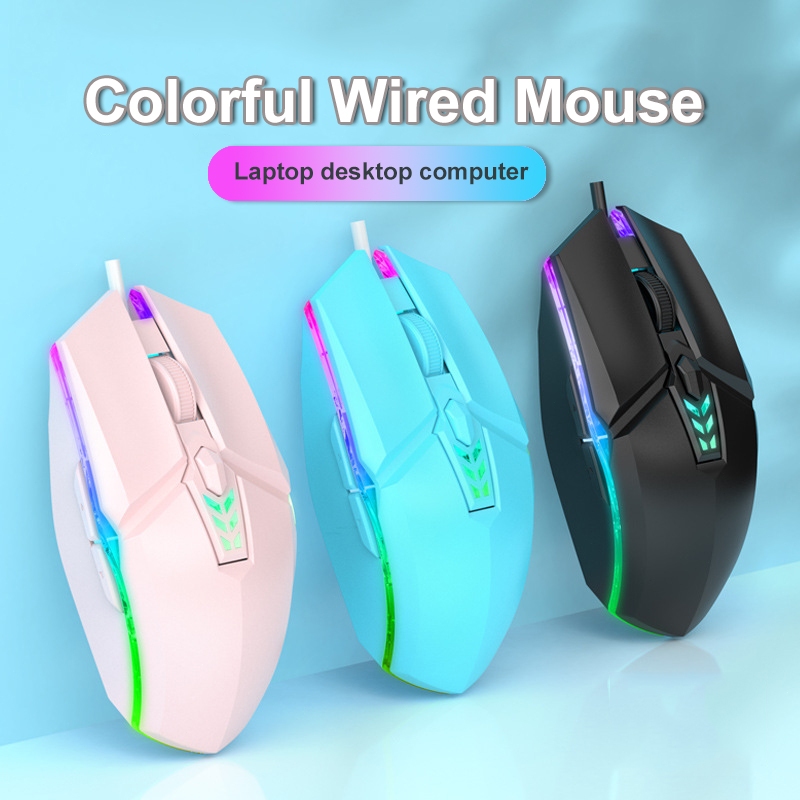 Wired mouse Computer Gamer Gaming Mouse USB Game Mouse 3200 DPI Mice ...