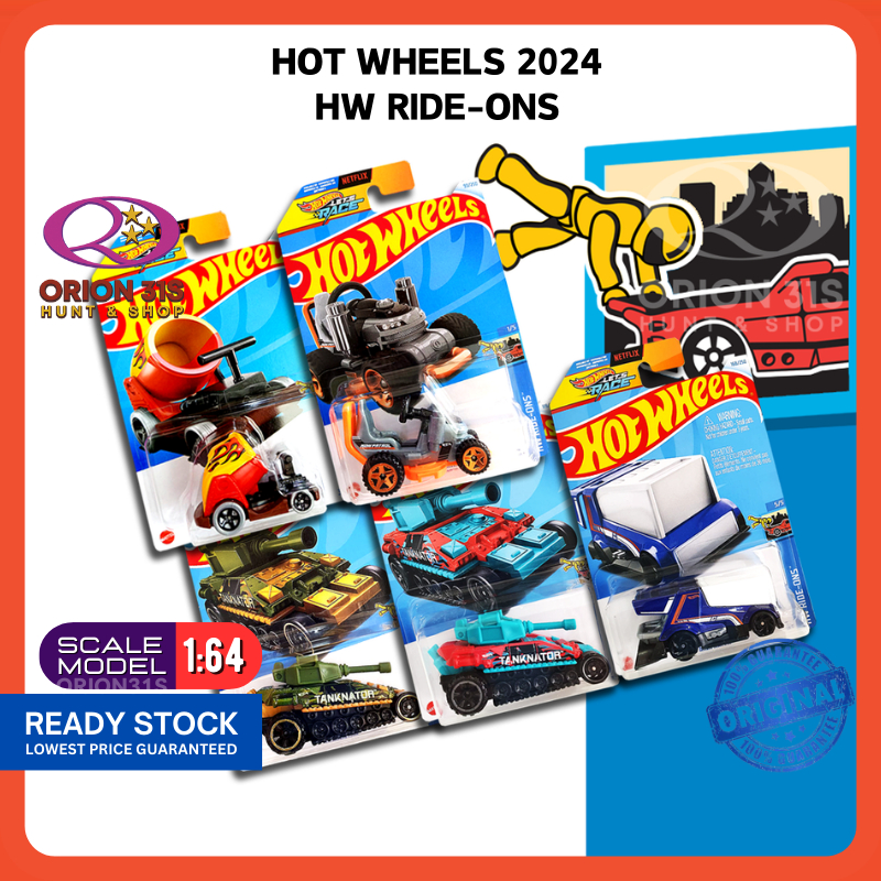 Hot Wheels 164 Hw Ride Ons 2024 Rink Racer Grass Chomper Boom Car