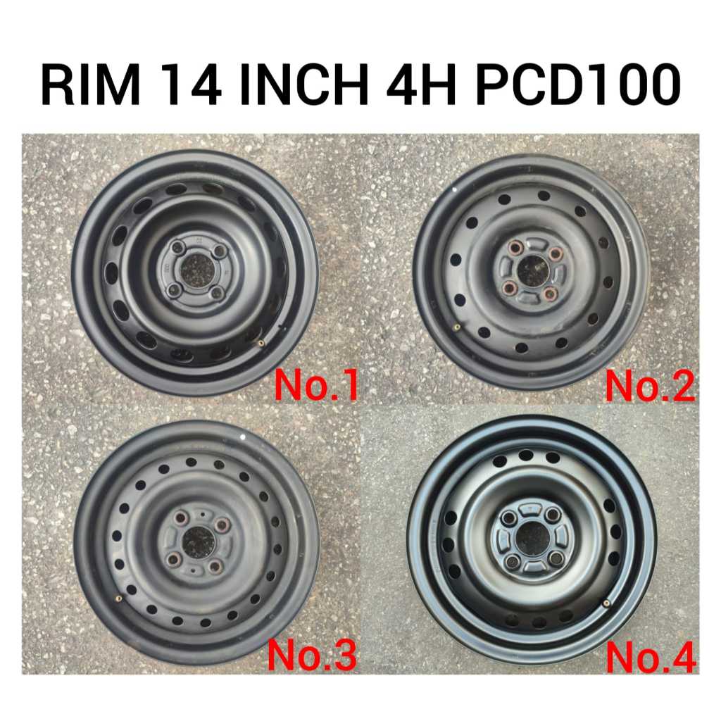 Rim Tyre / Tayar Rim / Tire Rim 14 Inch 4H PCD100 / Tayar Rim / Tire ...