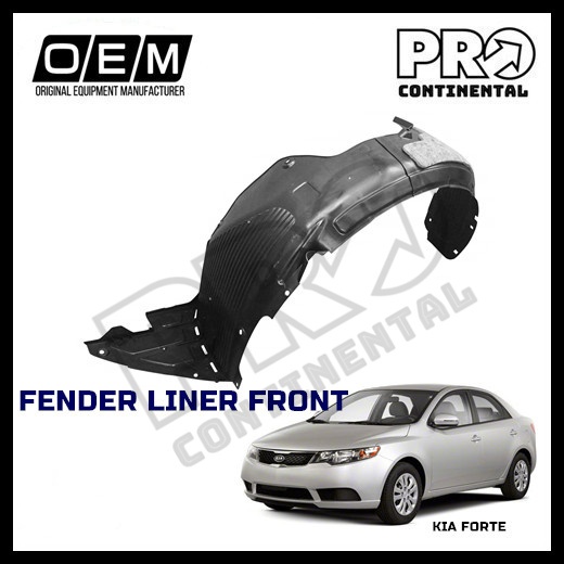 TRQ® BDA14513 - Front Driver and Passenger Side Fender Liner Set