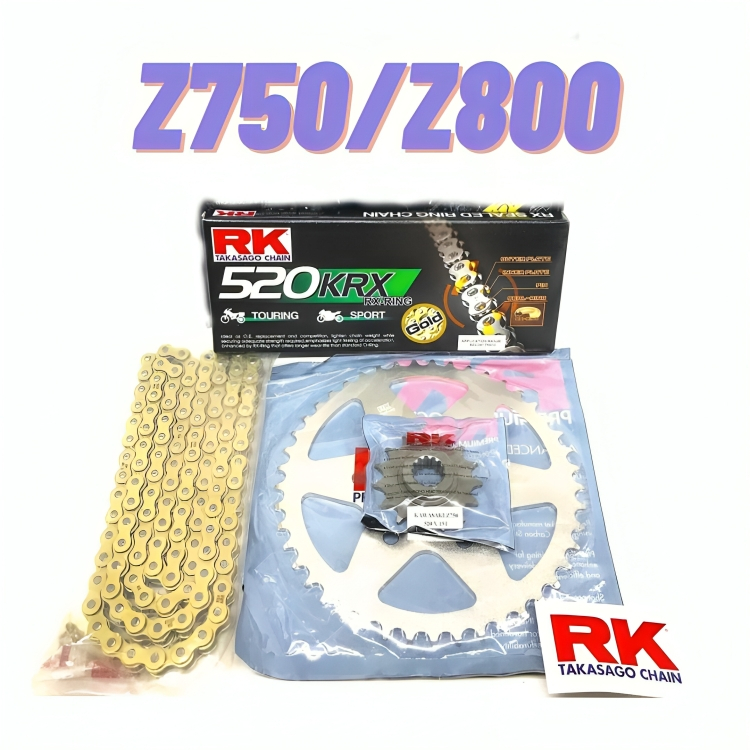 RK SPROCKET SET for Kawasaki Z800 Z750 520/15-45T/46T RK Chain