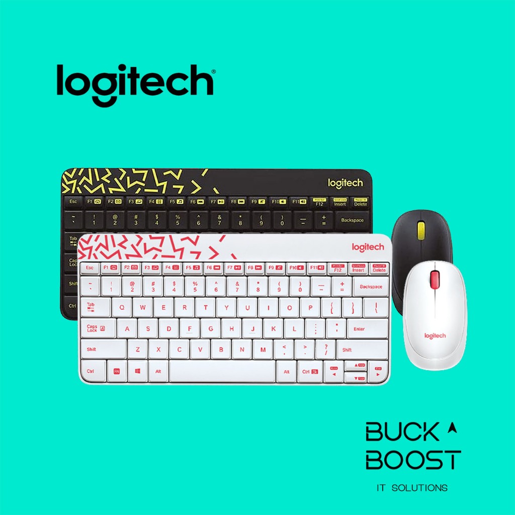Logitech MK240 Nano Wireless Keyboard and Mouse Combo (Black/White ...