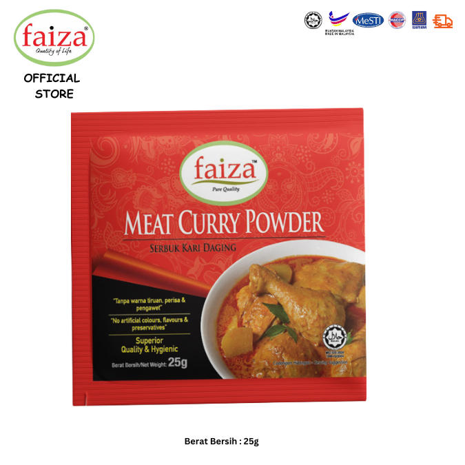 FAIZA's Rempah Kari Daging (25gm) | Shopee Malaysia