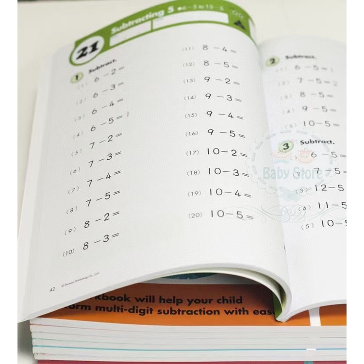 Kumon Math Workbooks 10 Books Grade 1-4 with Answer | Shopee Malaysia