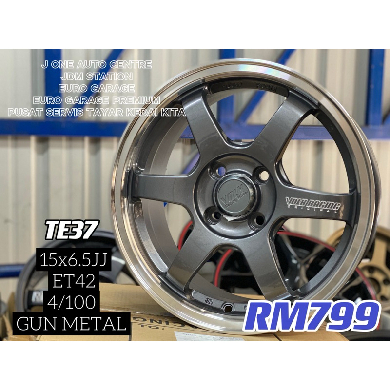 TE37 15inc AXIA BEZZA MYVI SAGA VVT JAZZ VIOS CITY | Shopee Malaysia