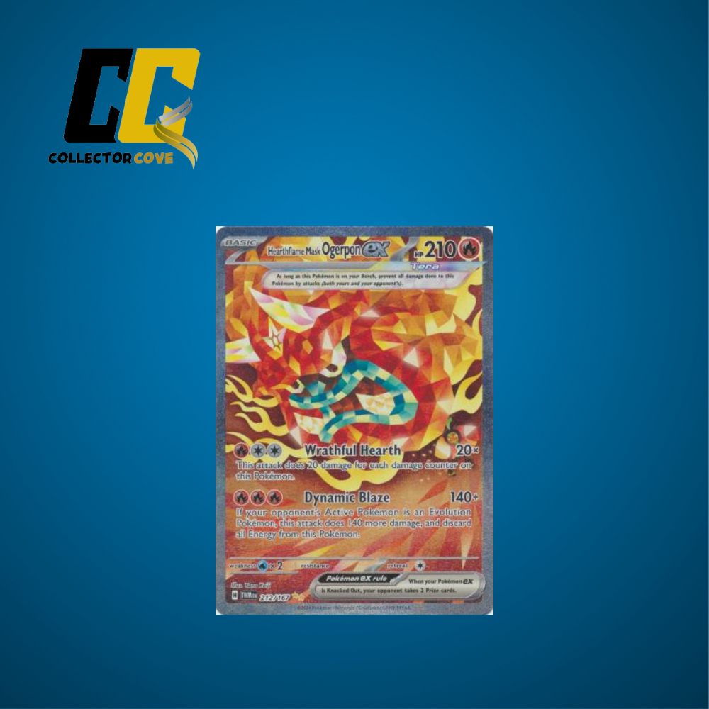 Pokemon TCG Hearthflame Mask Ogerpon ex 212/167 Special Illustration ...