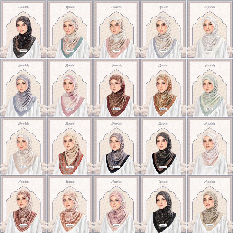 New Release Tudung Bawal Ruffle Koleksi Rawdah 2024 Premium Cotton ...