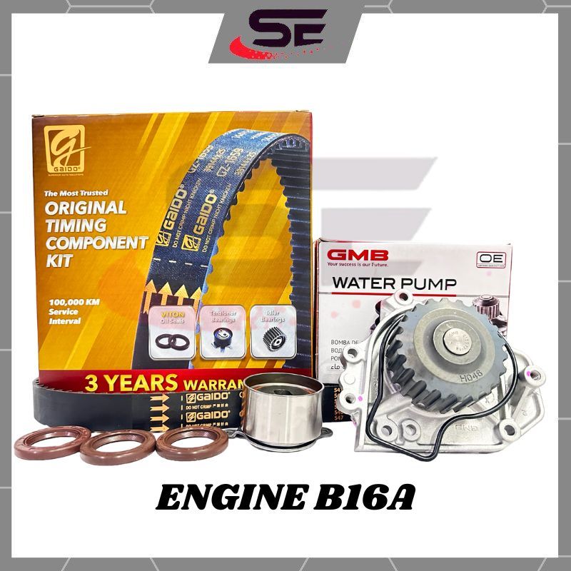 GAIDO Honda Civic B16A DOHC VTEC Timing Belt Kit Set(124RU26)(100K
