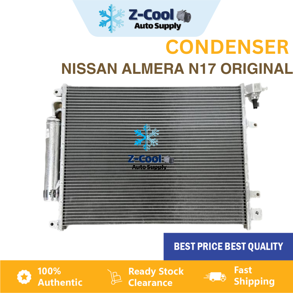 📣ORIGINAL📣 NISSAN ALMERA N17 AIRCOND CONDENSER WITH DRIER | Shopee Malaysia