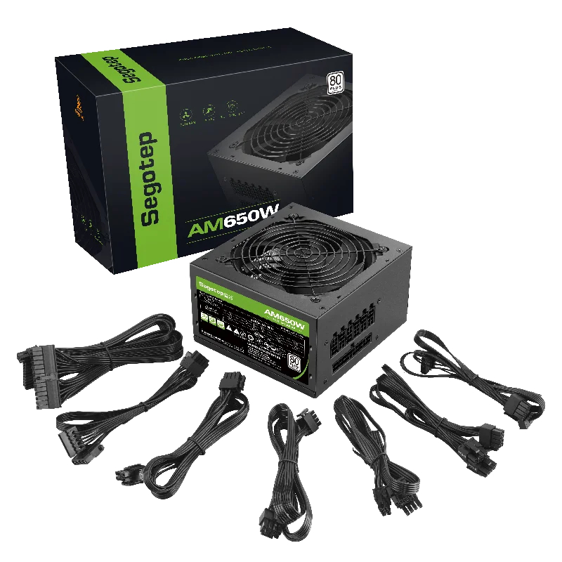 SEGOTEP AM SERIES AM650W (650W) / AM750W (750W) 80 PLUS STANDARD BLACK / WHITE EDITION POWER SUPPLY PSU