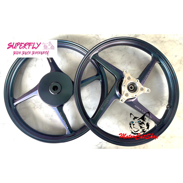 SuperFly PROJECT-X 4 Sport Rim 4 Batang Yamaha NVX155 (Chameleon BL PP ...
