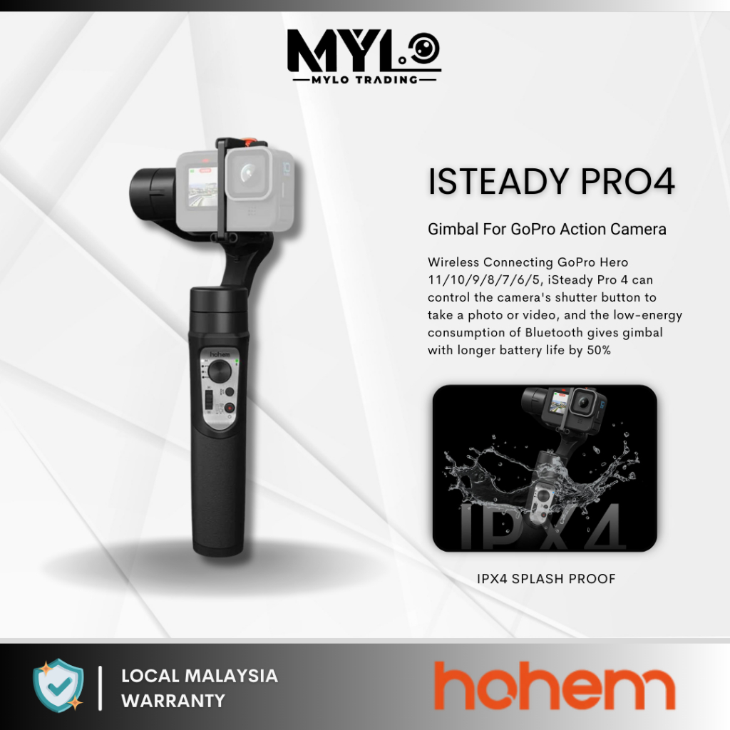 Isteady Pro Hohem Gimbal 3-Axis Stabilizer For GoPro (Hero 13