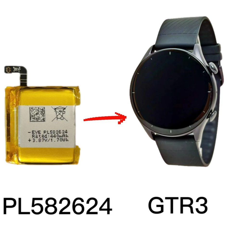 Batteria PL412120H Per Amazfit GTR 42mm – 195 MAh, 4.4V, Con Kit Attrezzi Incluso Per Sostituzione
