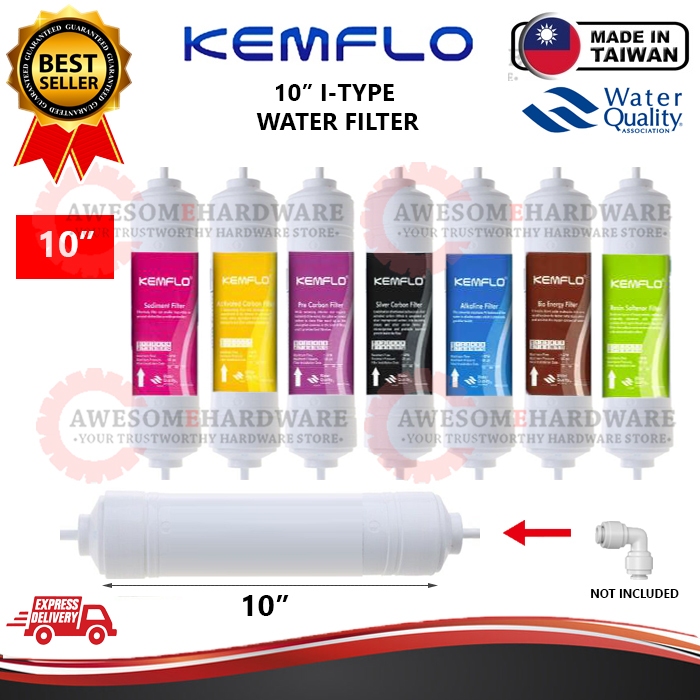 KEMFLO TAIWAN 10" ITYPE WATER PURIFIER FILTER CARTRIDGE SEDIMENT
