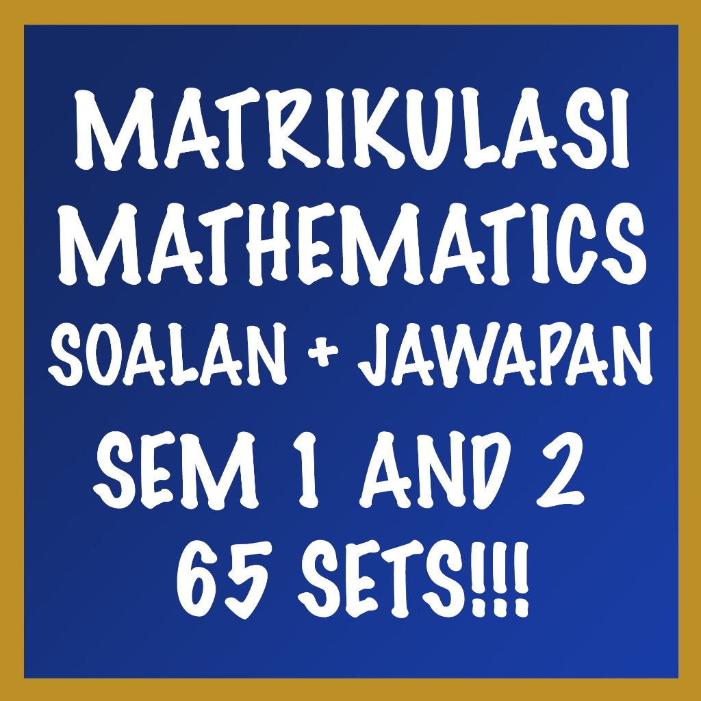 [PDF FILES] MATRIKULASI MATHEMATICS PAST YEAR PAPERS (2020-2024 ...